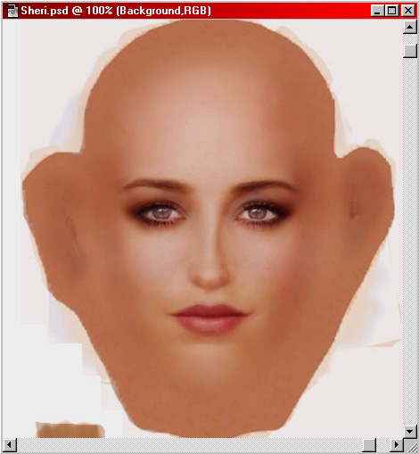 male face texture map
